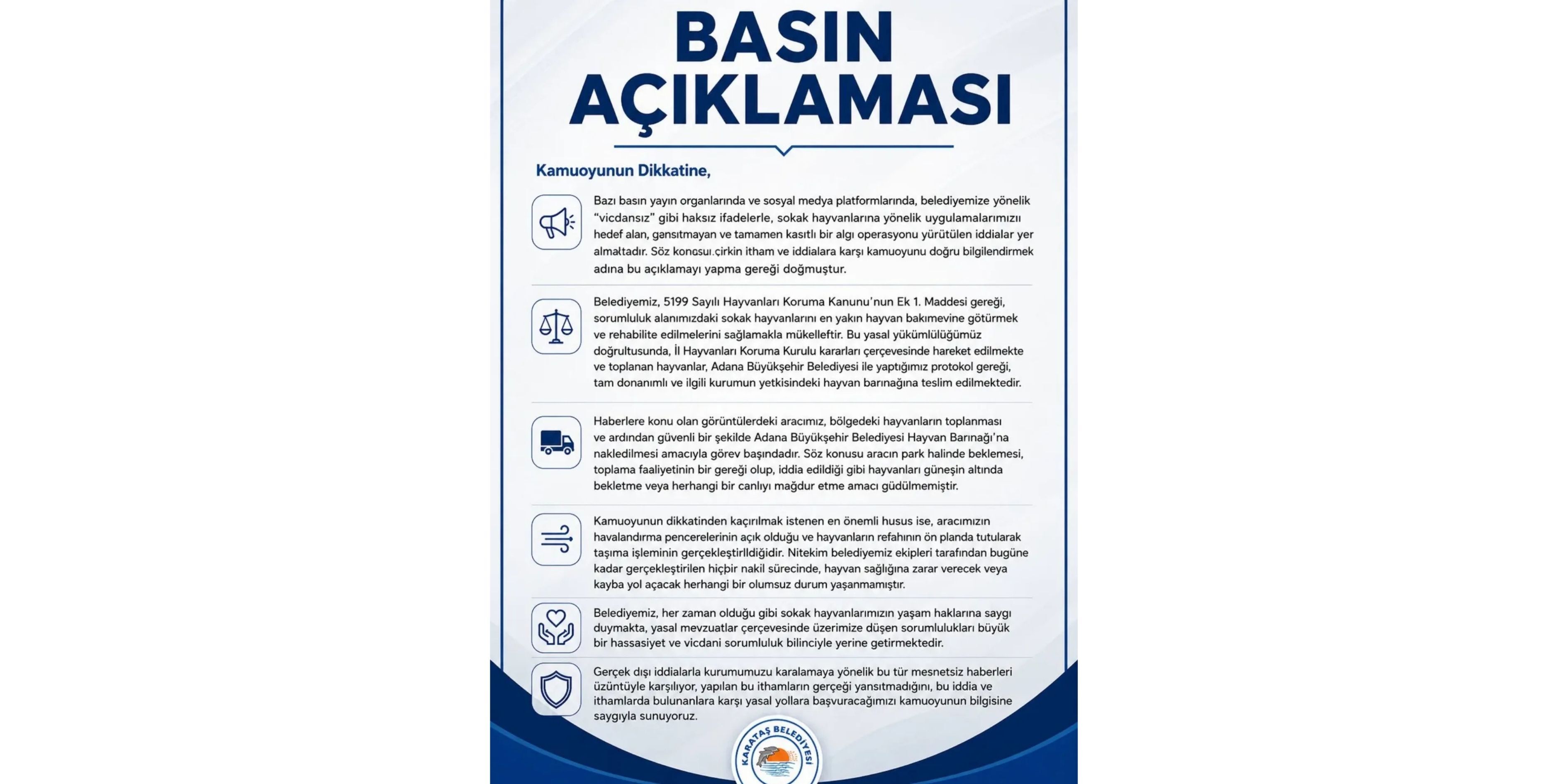 Karataş Belediyesi'nden Sokak Hayvanları Açıklaması-1