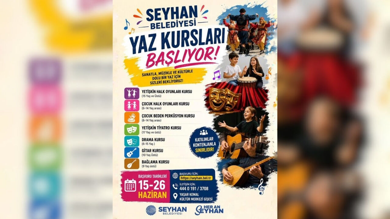 Seyhan Belediyesi'nden Yaz Kursları Müjdesi