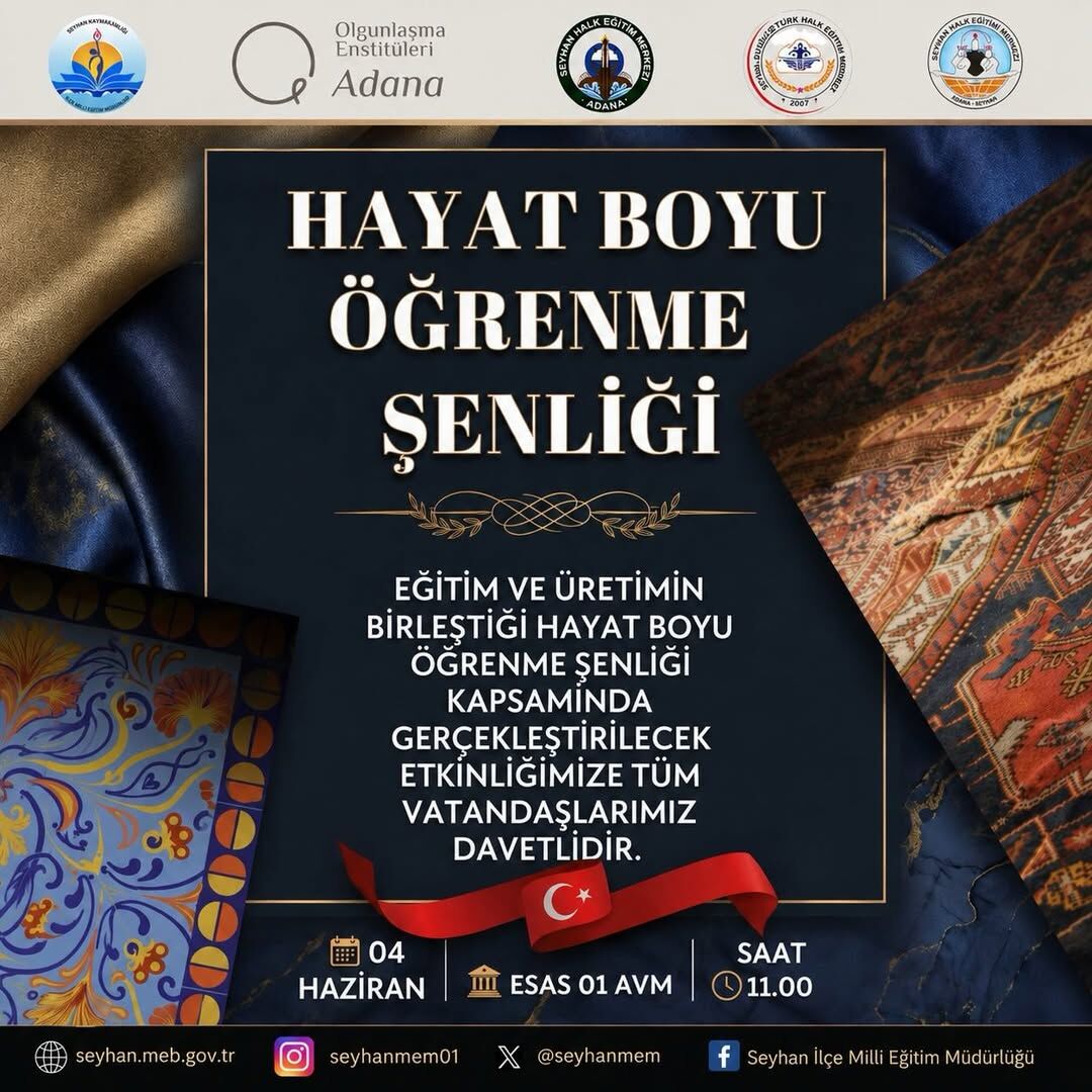 Seyhan’da Kültür Ve Sanat Rüzgarı Hayat Boyu Öğrenme Şenliği Başlıyor-1