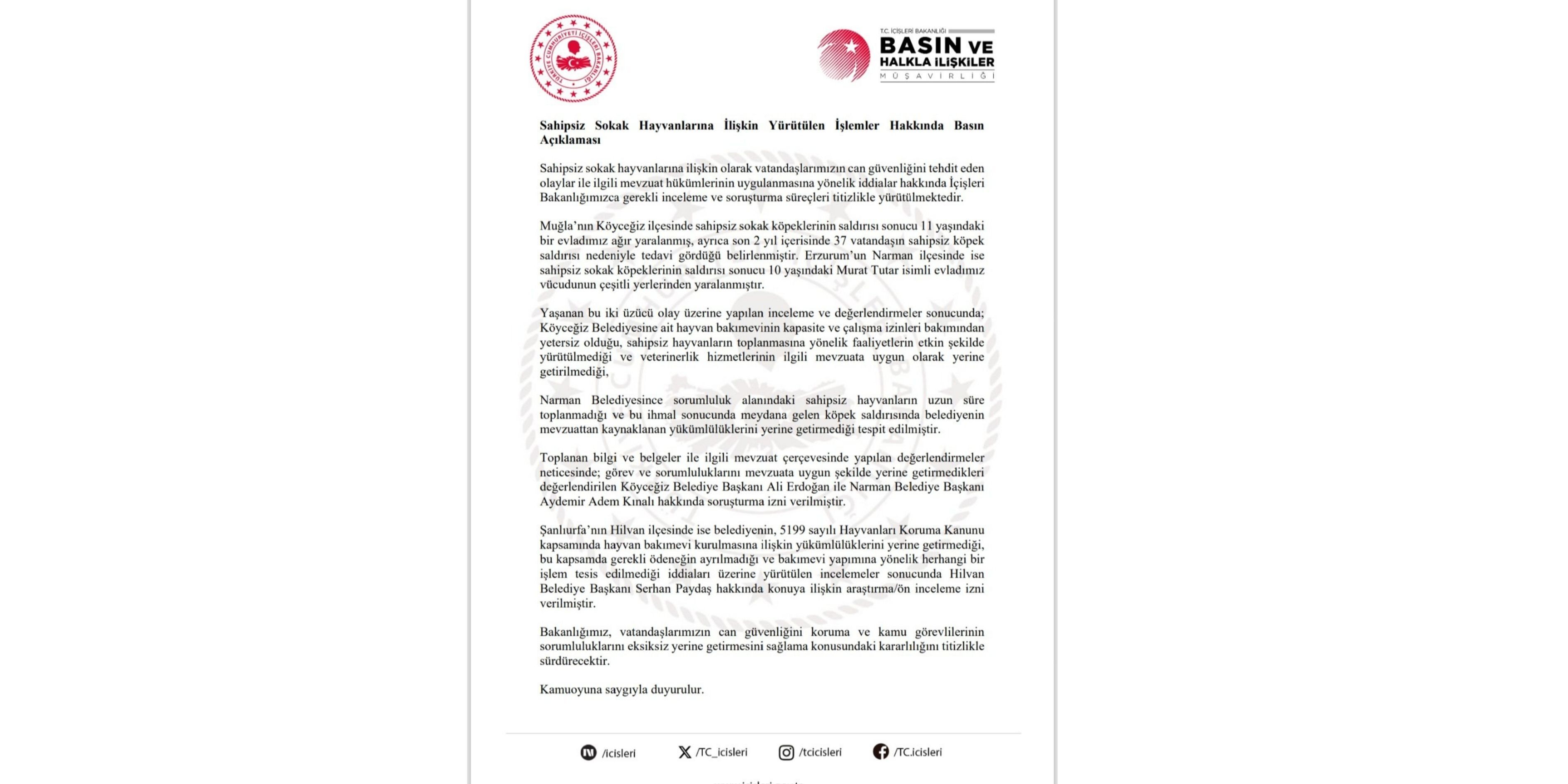 Sokak Hayvanları İhmaline Bakanlık Engeli 3 Başkana İnceleme-2