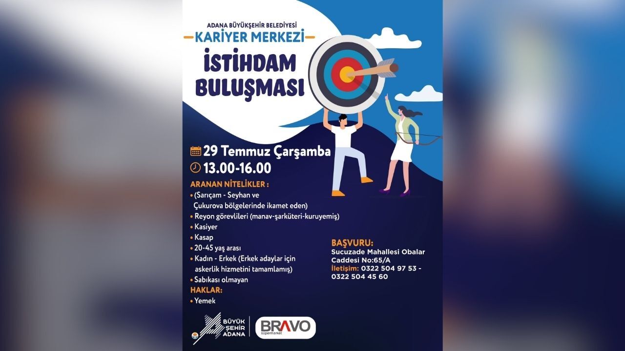 Adana Büyükşehir Belediyesi'nden Iş Arayanlara Yeni Fırsat