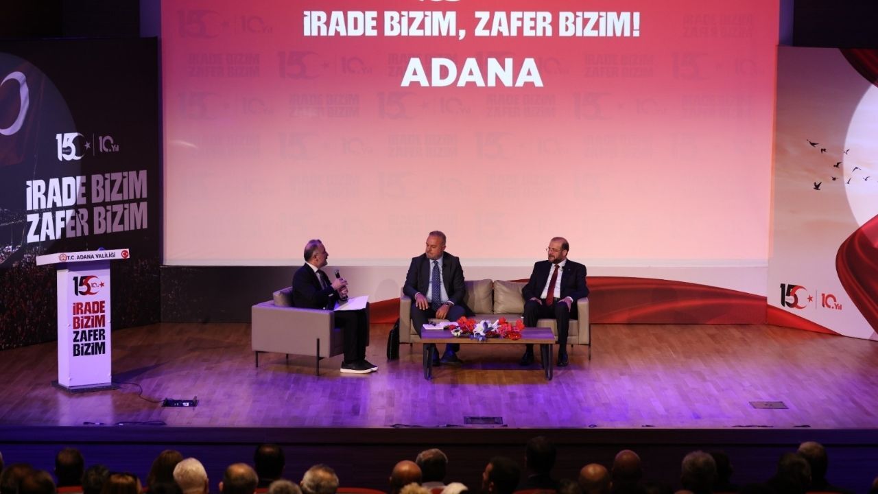 Adana'da 15 Temmuz Paneli İrade Bizim, Zafer Bizim Mesajı Veril (2)