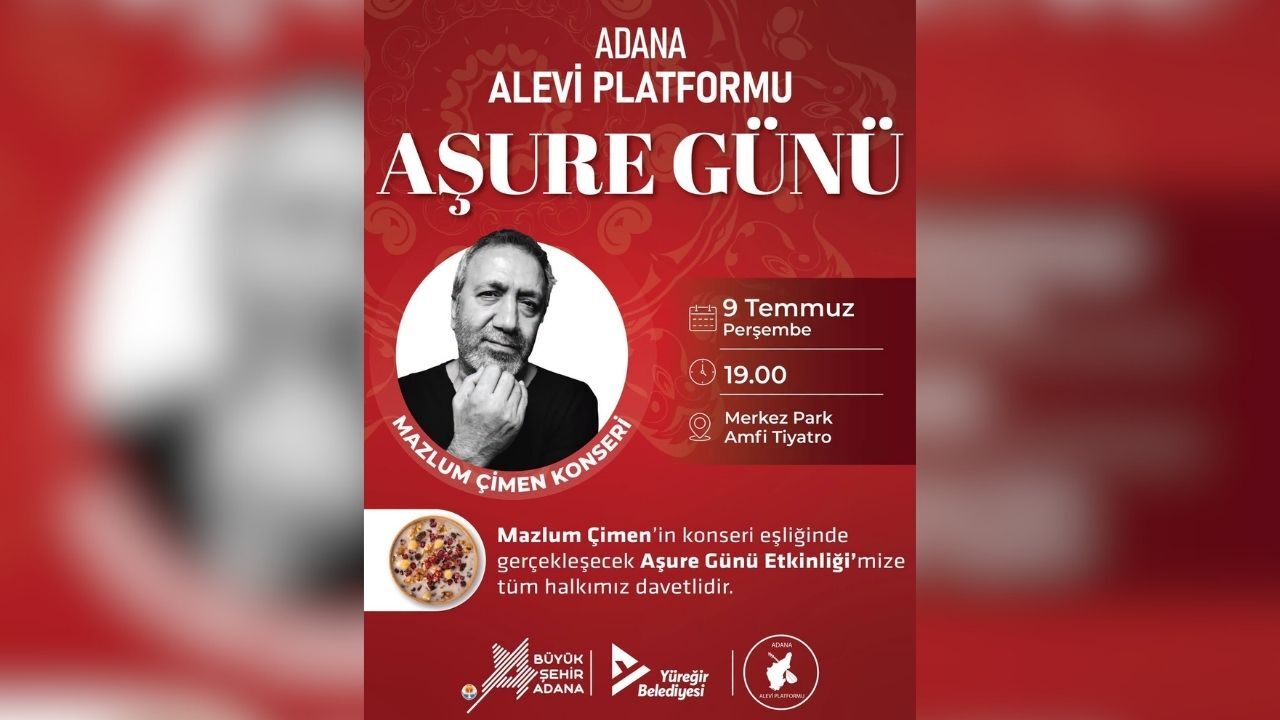 Adana'da Aşure Günü'ne Özel Mazlum Çimen Konseri
