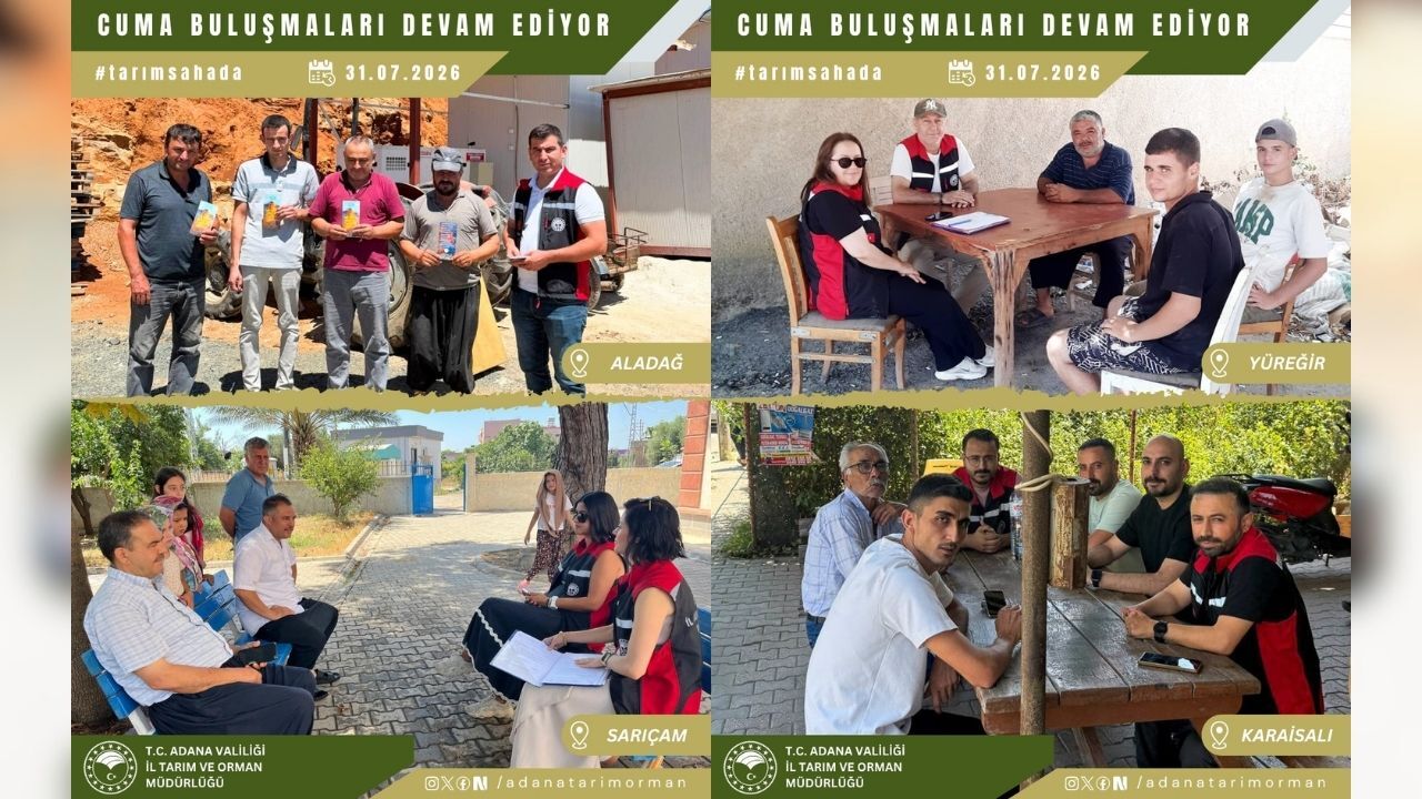 Adana'da Üreticilere Kritik Uyarılar! Tarım Ekipleri Sahaya Indi (1)