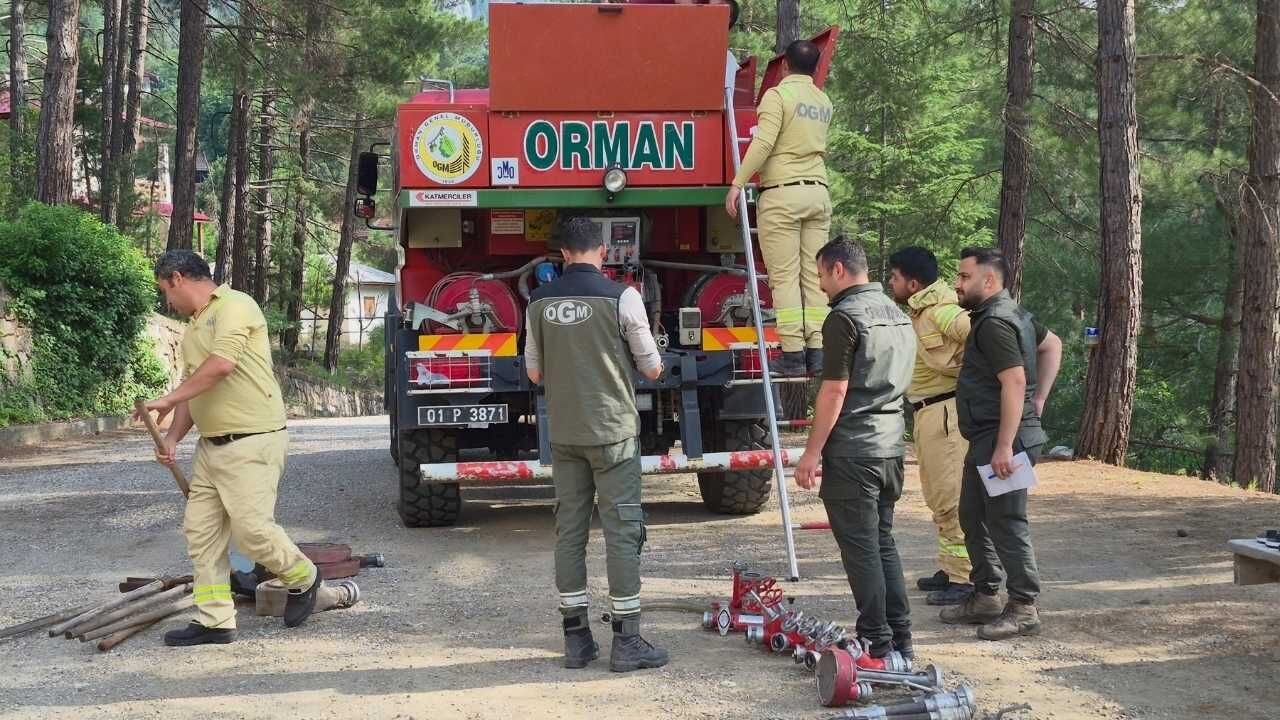 Adana'da Yeşil Vatan Için 724 Nöbet! Tüm Ekipler Sahada Denetlend (2)