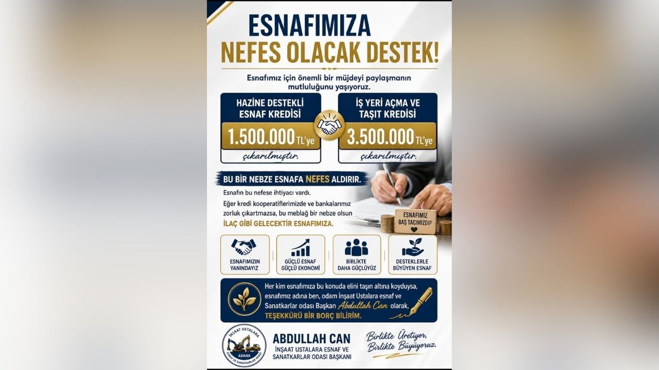 Başkan Abdullah Can “Esnafımızın Beklediği Destek Hayata Geçti” (1)