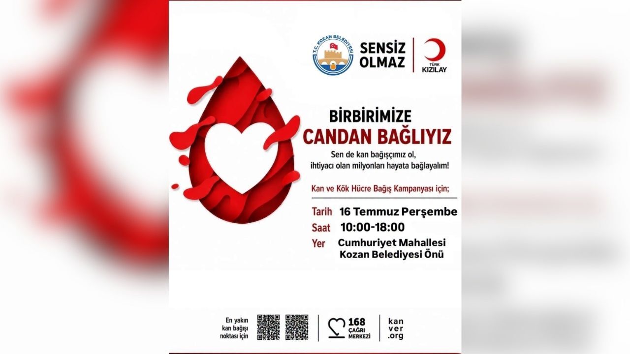 Bir Ünite Kan, Binlerce Umut Kozan’da Bağış Seferberliği