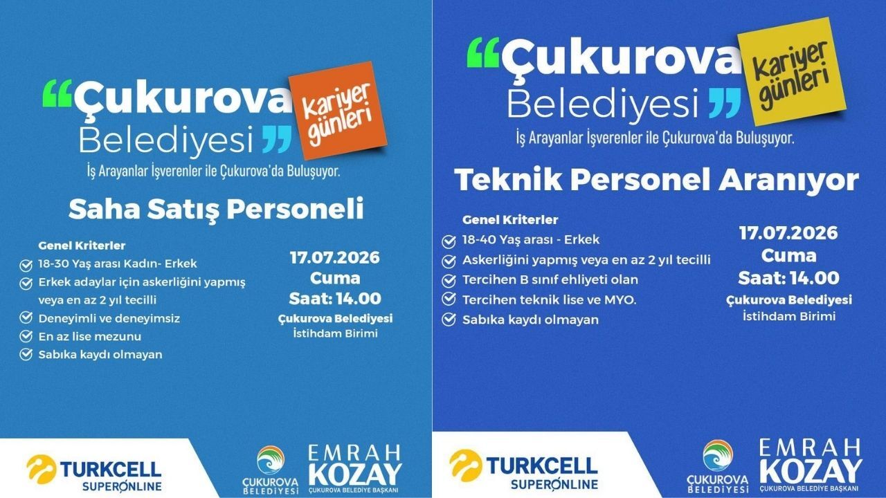 Çukurova Belediyesi'nden Iş Arayanlara Yeni Haftada Kariyer Fırsatı (4)