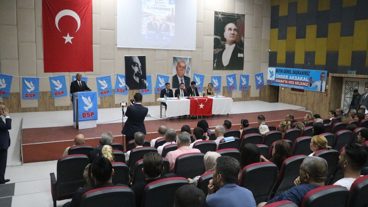 Dsp Genel Başkanı Aksakal Adana'da Konuştu Hizmetin Partisi Olmaz (2)