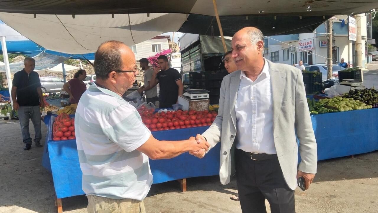 Erdinç Altıok, Semt Pazarını Ziyaret Edip Yol Çalışmalarını Denetledi! (1)