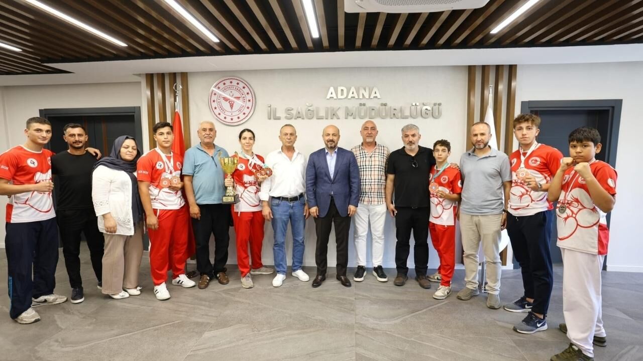 İl Sağlık Müdürü Nacar, Kick Boks Şampiyonlarını Ağırlad (1)