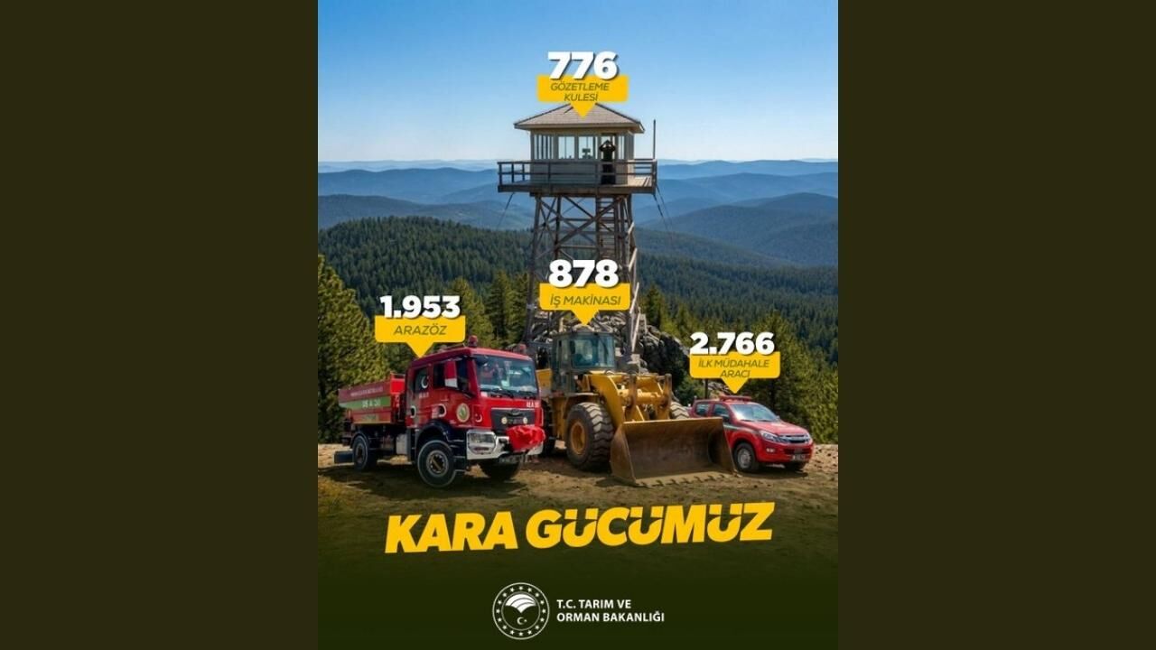 Orman Yangınlarına Karşı Dev Güç! Adana Orman Bölge Müdürlüğü Rakamları Paylaştı