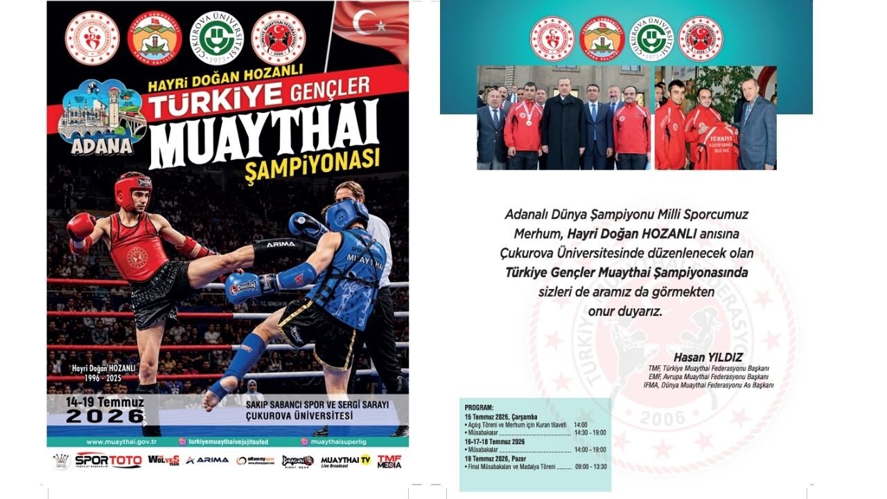 Türkiye Gençler Muaythai Şampiyonası Adana'da Düzenlenecek