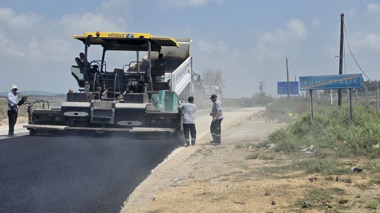 Yumurtalık'ta Ulaşımı Rahatlatacak Yol Çalışması Sürüyor (1)