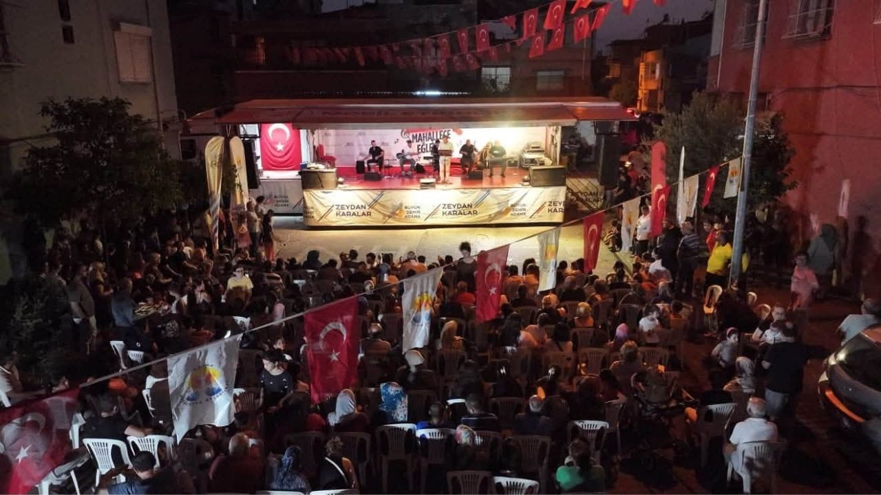 Adana Büyükşehir'den Tellidere'de Eğlence Dolu Gece