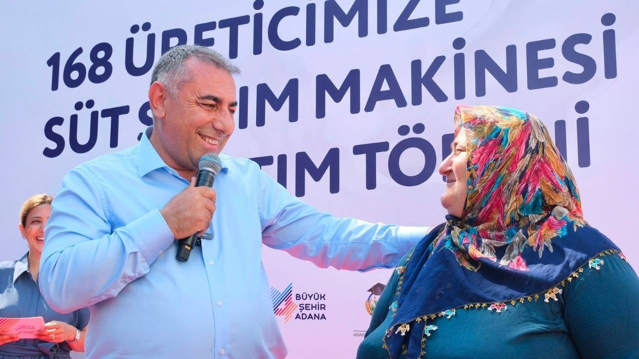 Adana'da 168 Üreticiye Süt Sağım Makinesi Desteği