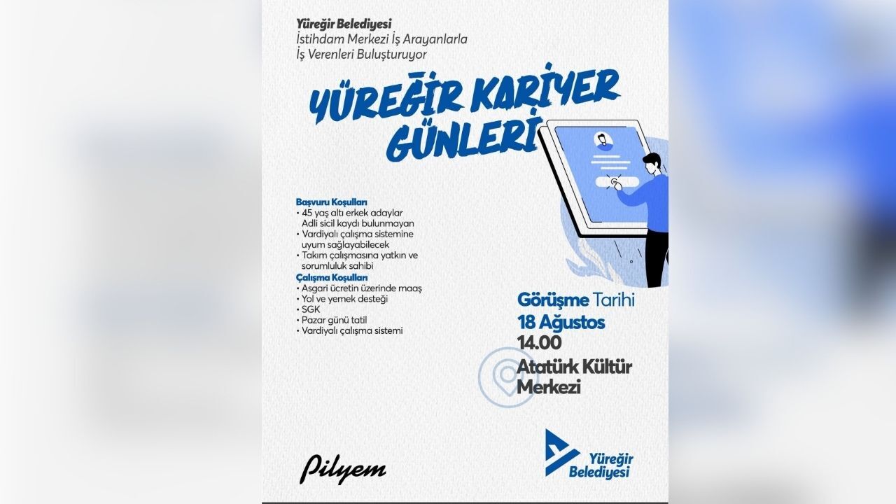 Adana’da Iş Arayanlara Yeni Fırsat! Görüşmeler 18 Ağustos’ta