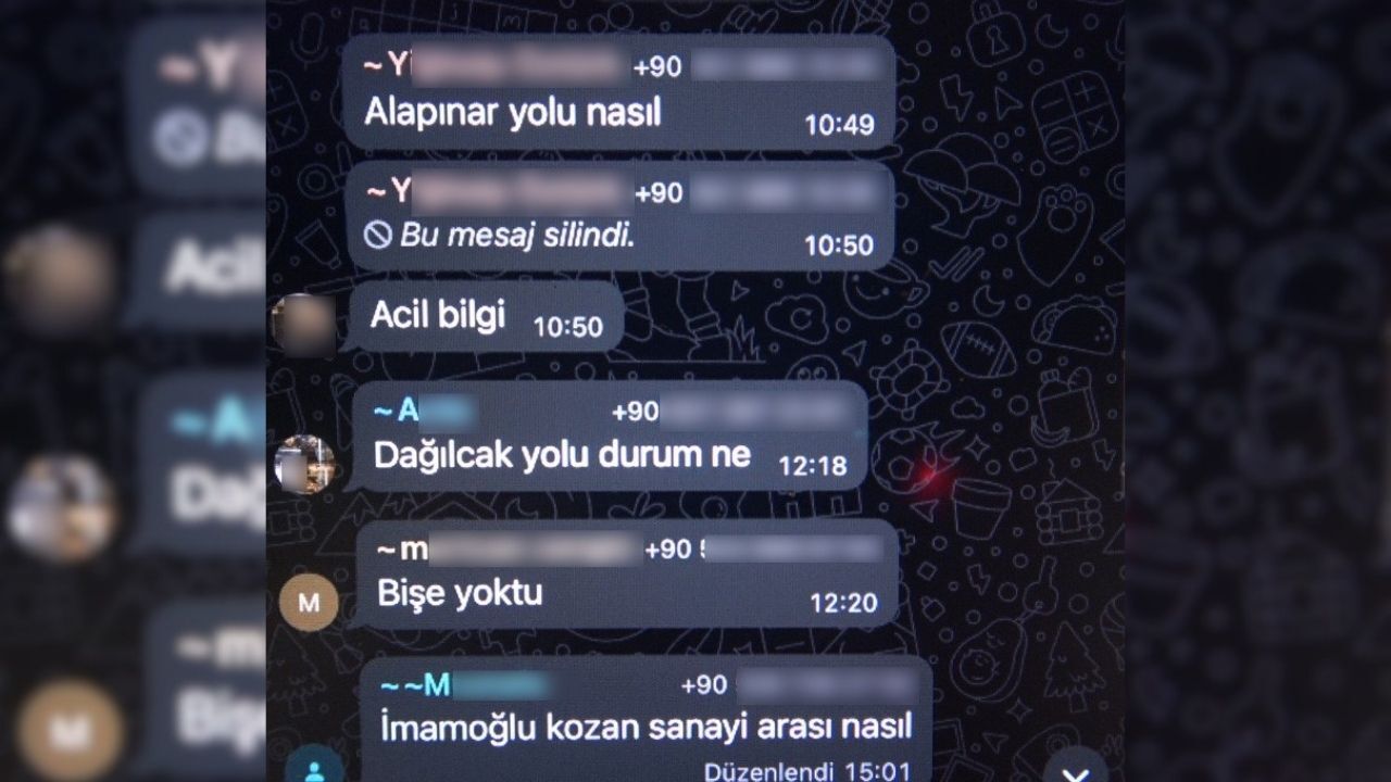 Adana'da Polisten Kaçmak Için Whatsapp Ağı Kurdular! Yazışmalar Ortaya Çıktı (1)