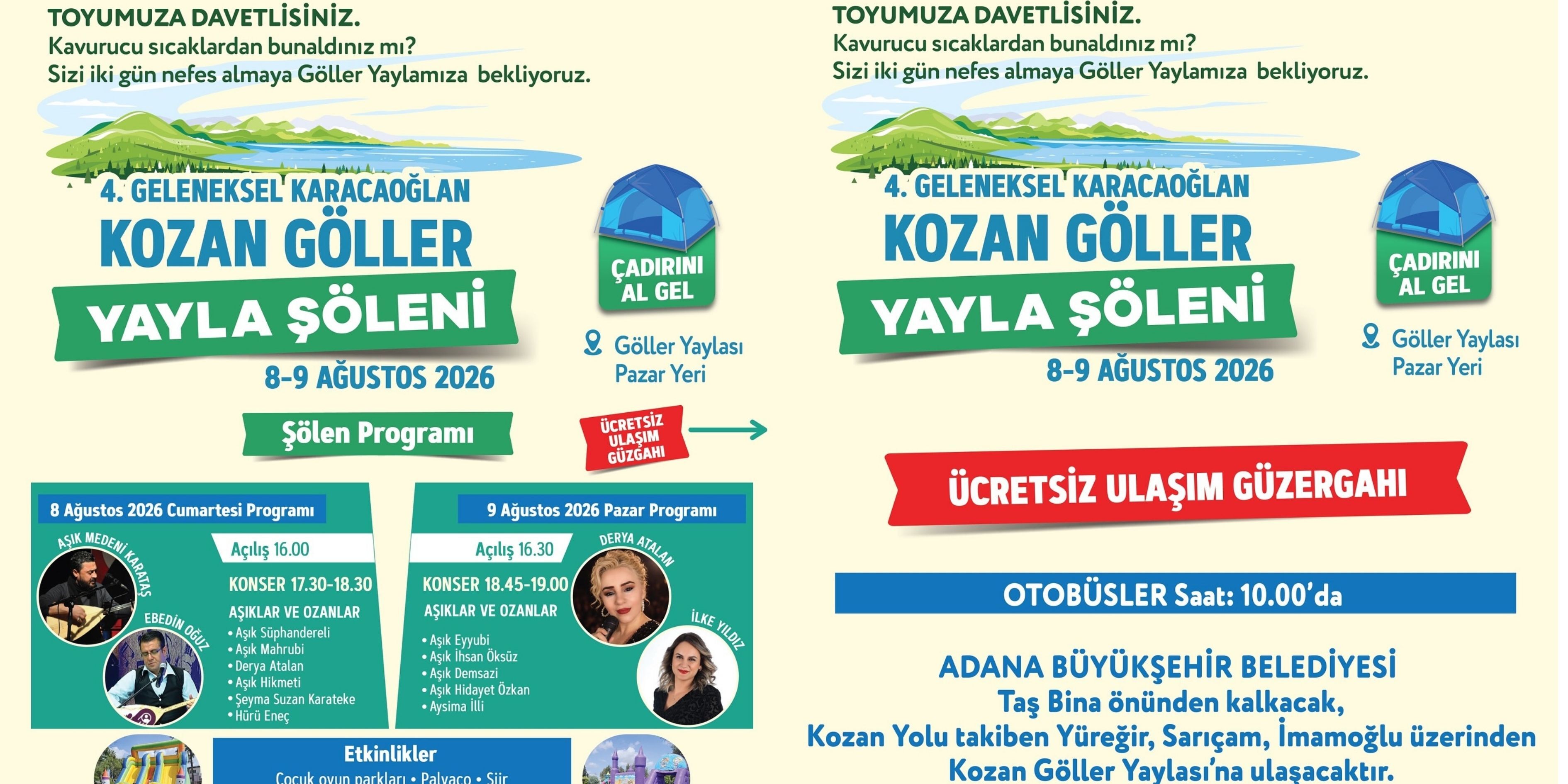 Adana’da Yayla Sezonu Şenlikle Canlanıyor