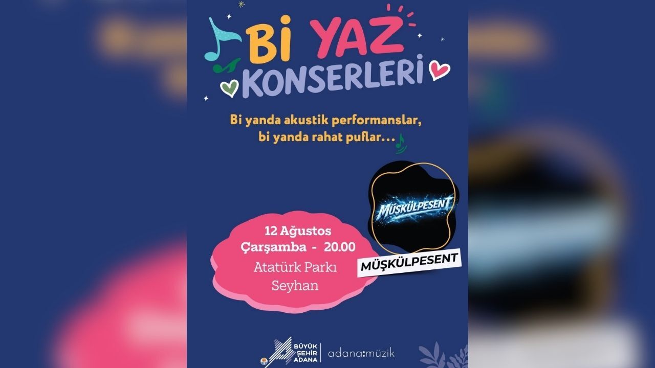 Adana’da Yazın Ritmi Atatürk Parkı’nda Yükselecek