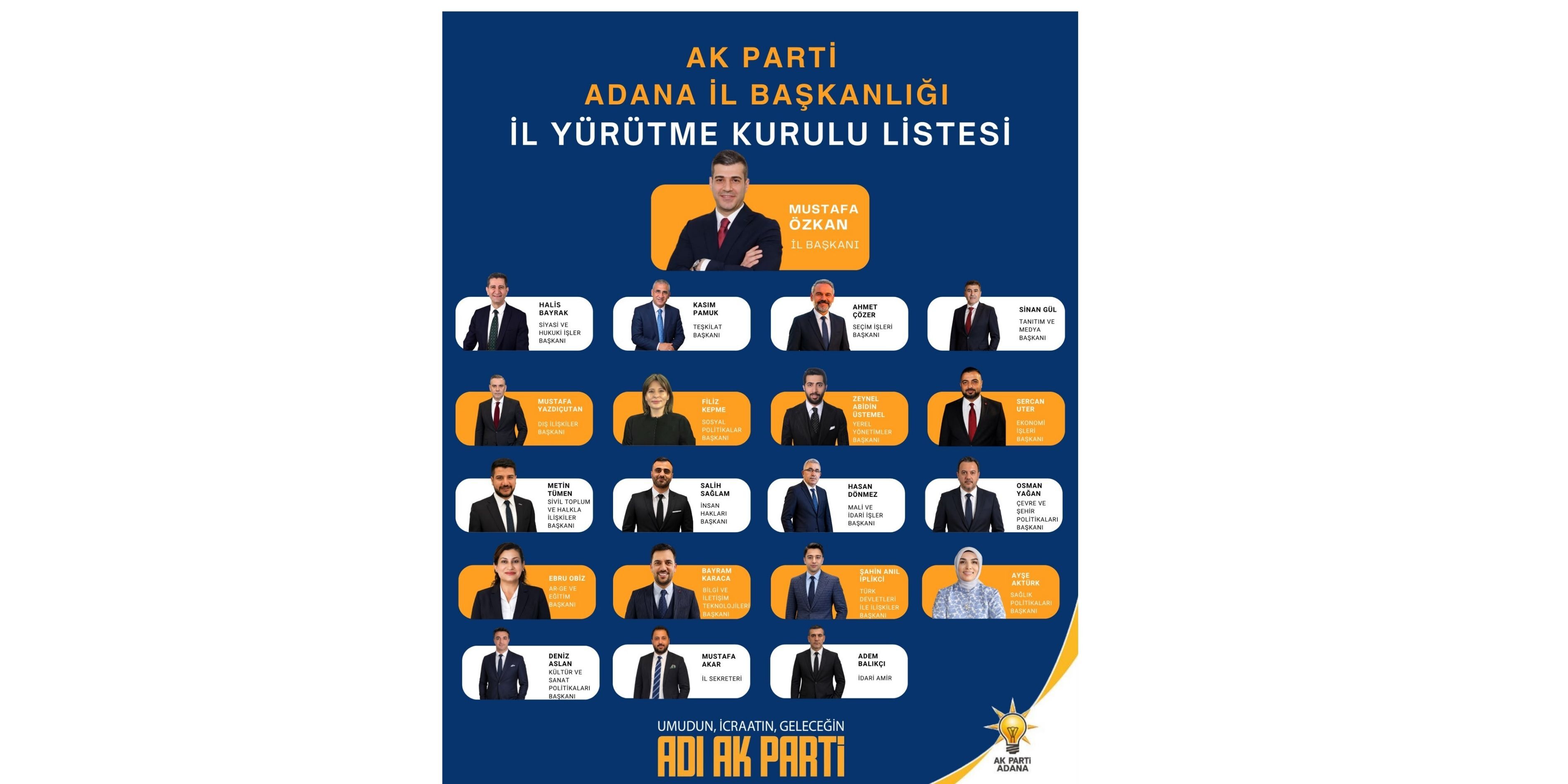 Ak Parti Adana'da Yeni Dönem İl Yürütme Kurulu Açıklandı-2