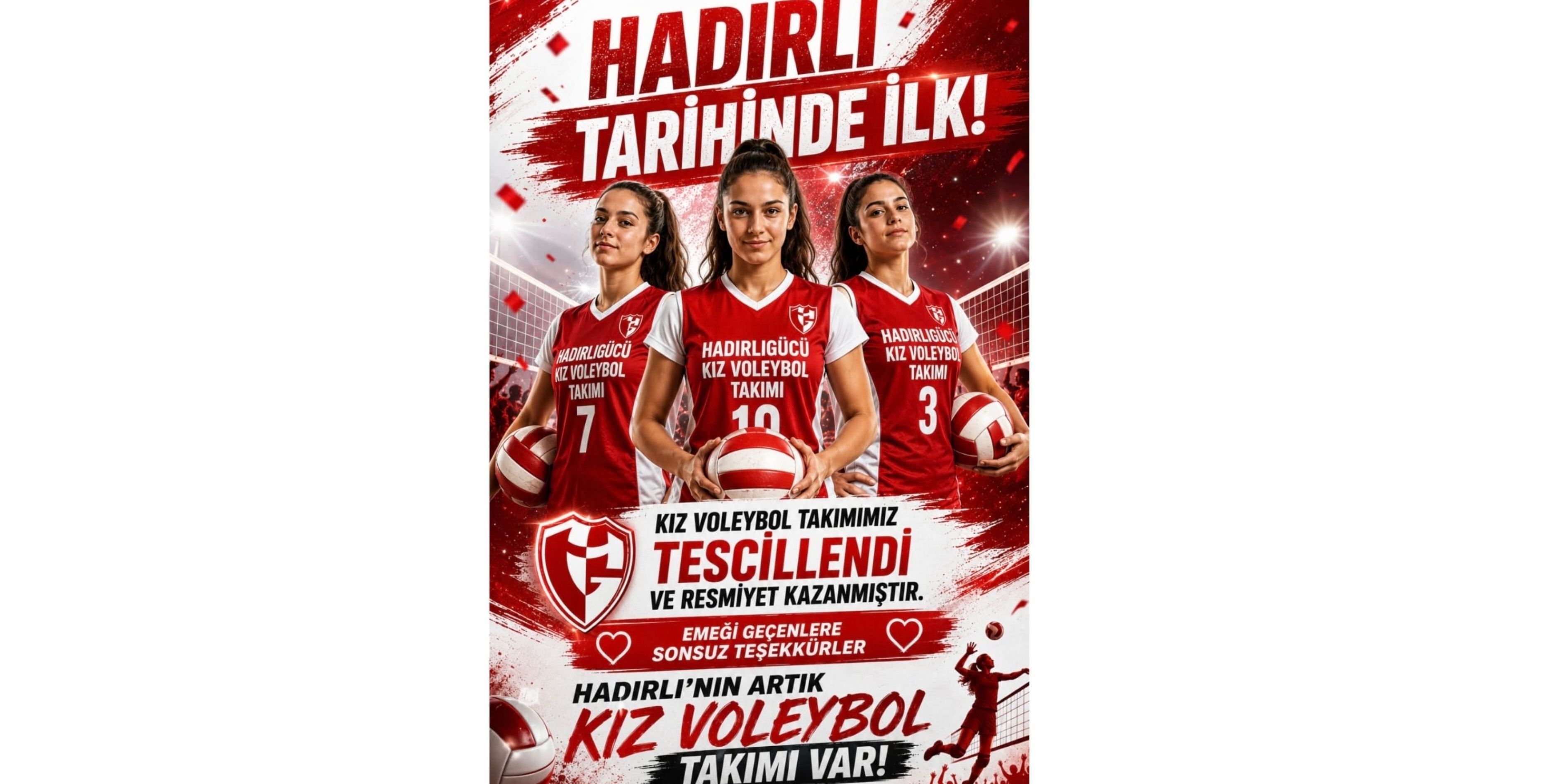 Hadırlı Tarihinde Bir Ilk Hadırlıgücü Kız Voleybol Takımı Resmen Kuruldu!