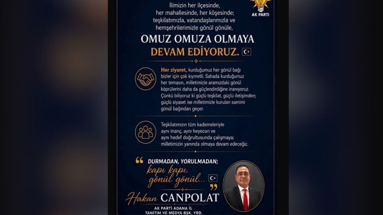 Hakan Canpolat “Güçlü Siyaset, Milletle Kurulan Gönül Bağından Geçer” (1)