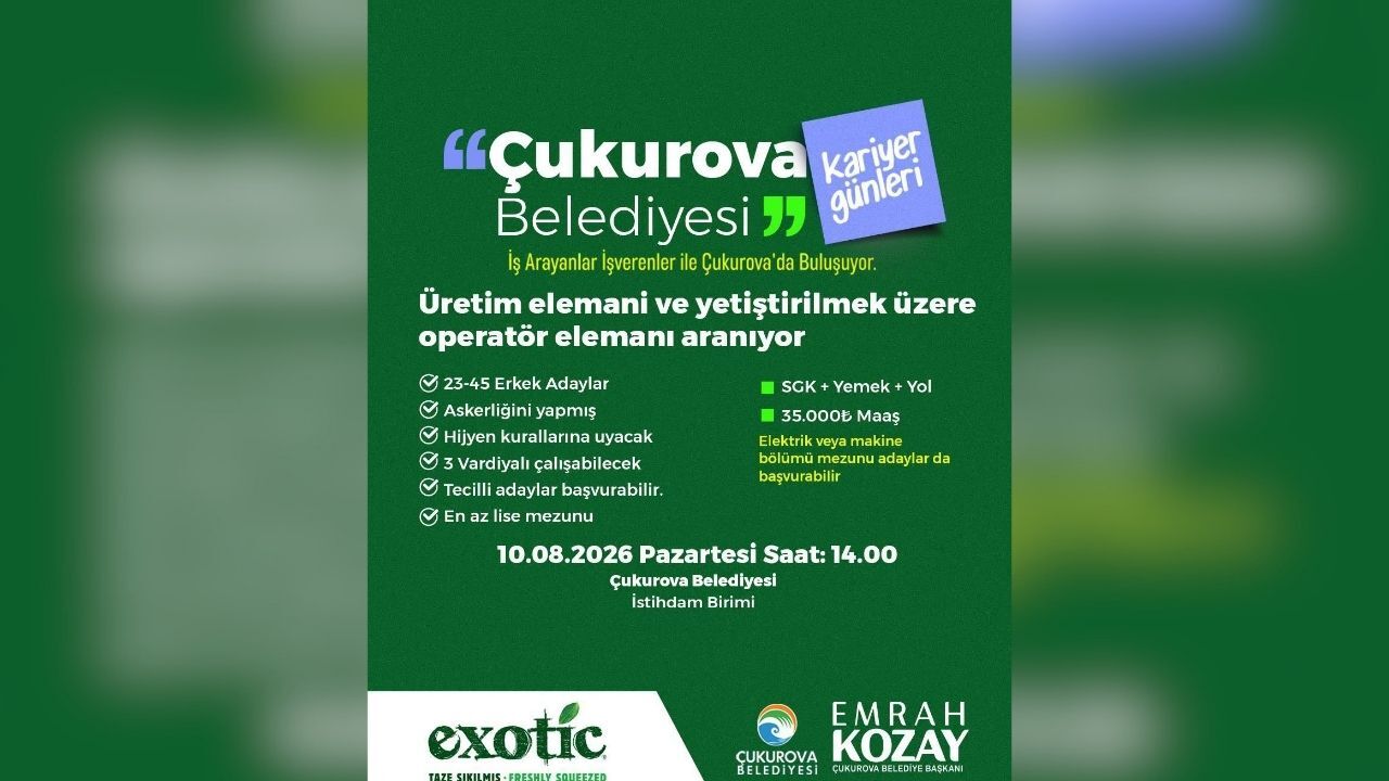 Kariyer Günleri Devam Ediyor Üretim Ve Operatör Alımı Yapılacak