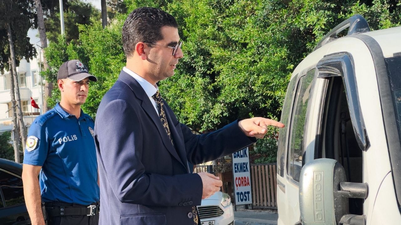 Kaymakam Vekili Onu, Trafik Uygulamasını Yerinde Inceledi (2)