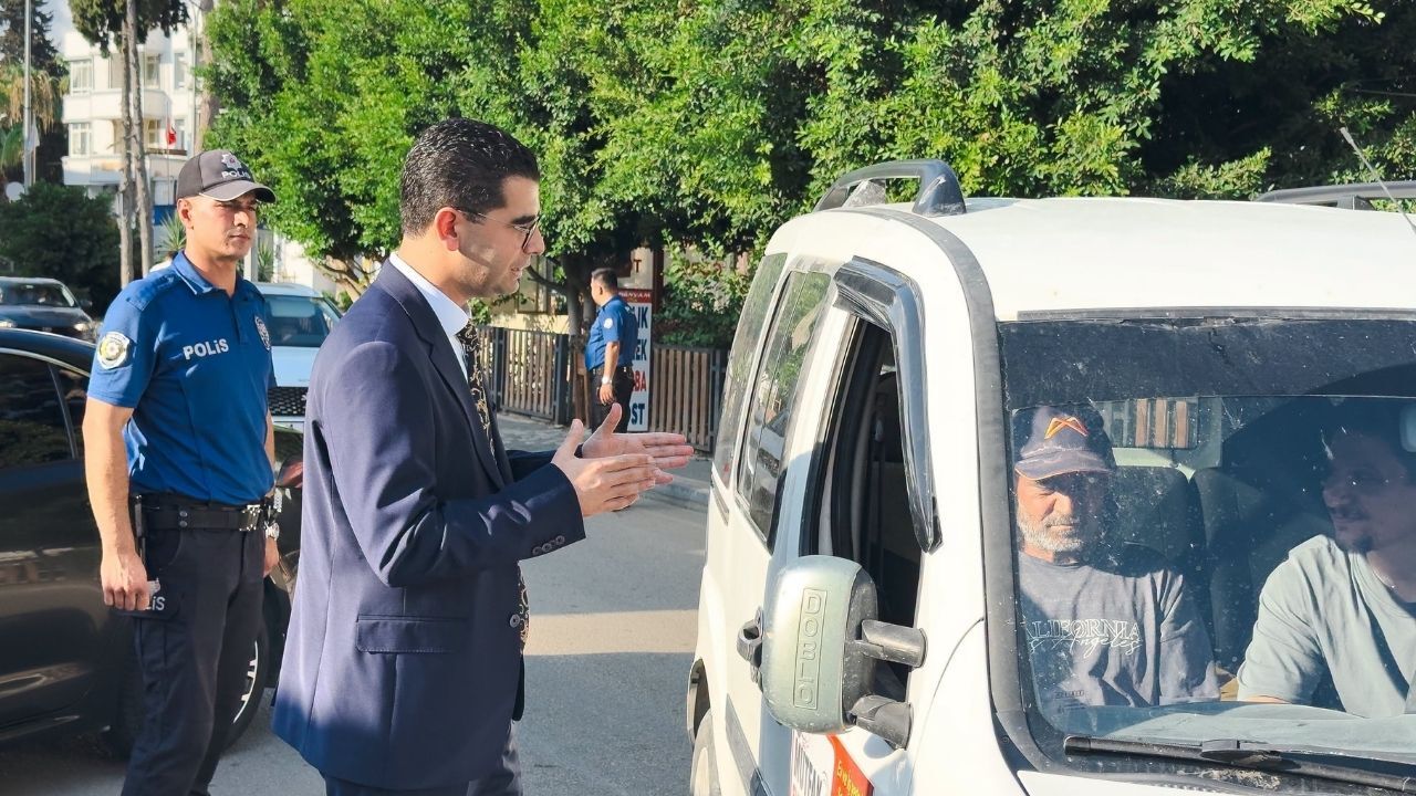 Kaymakam Vekili Onu, Trafik Uygulamasını Yerinde Inceledi