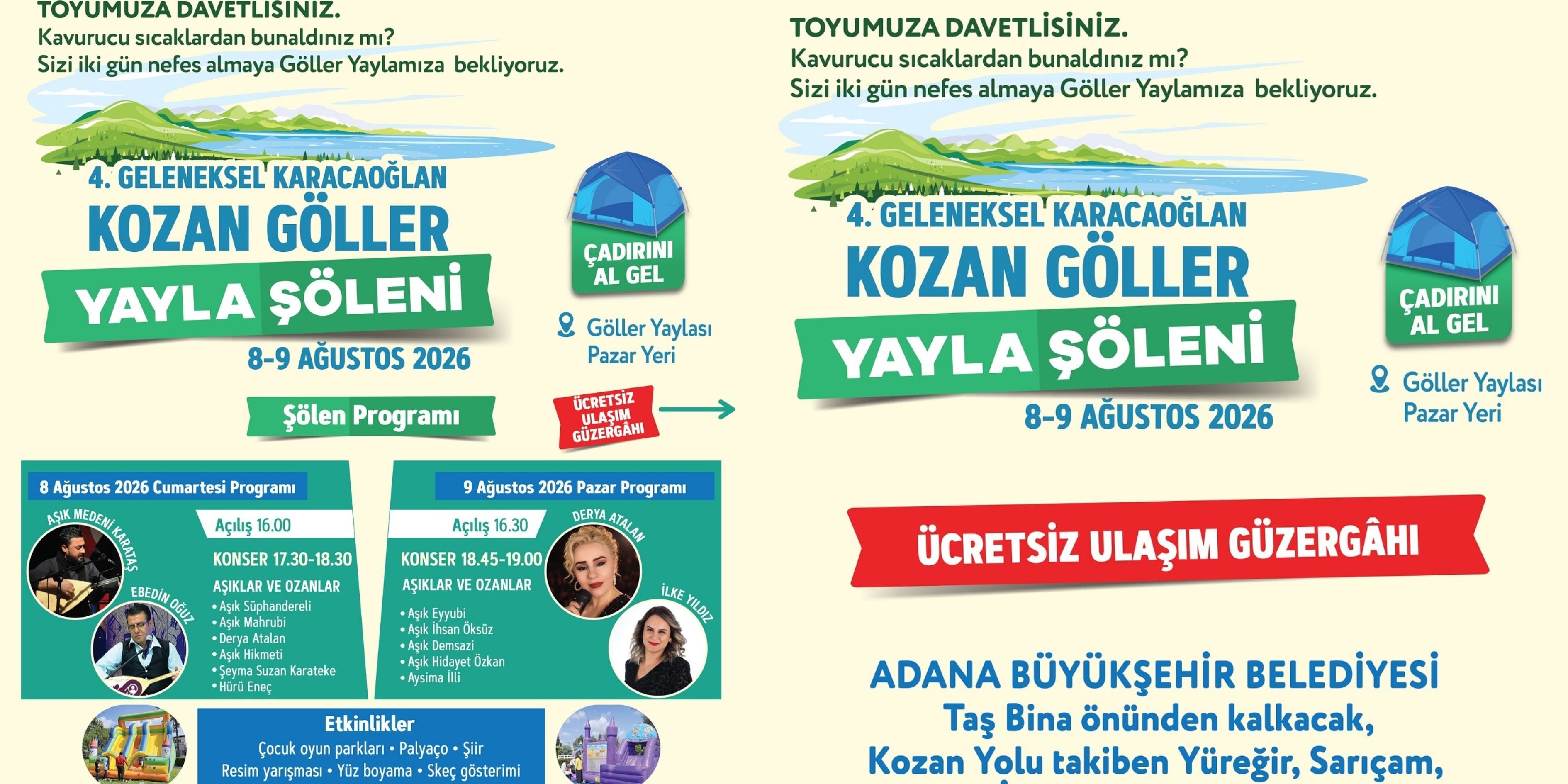 Kozan Göller Yaylası'nda Şölen Heyecanı 4. Karacaoğlan Şöleni Başlıyor-1
