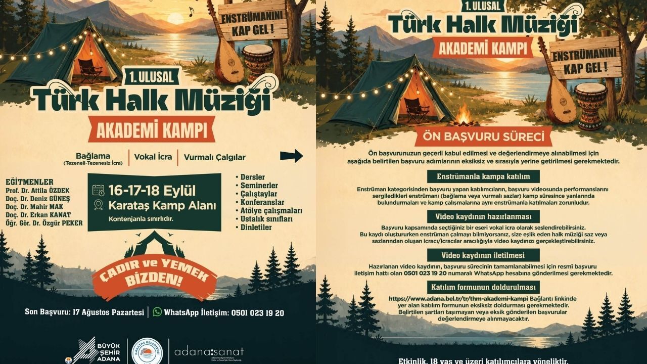 Türk Halk Müziği’nin Kalbi 3 Gün Boyunca Karataş’ta Atacak