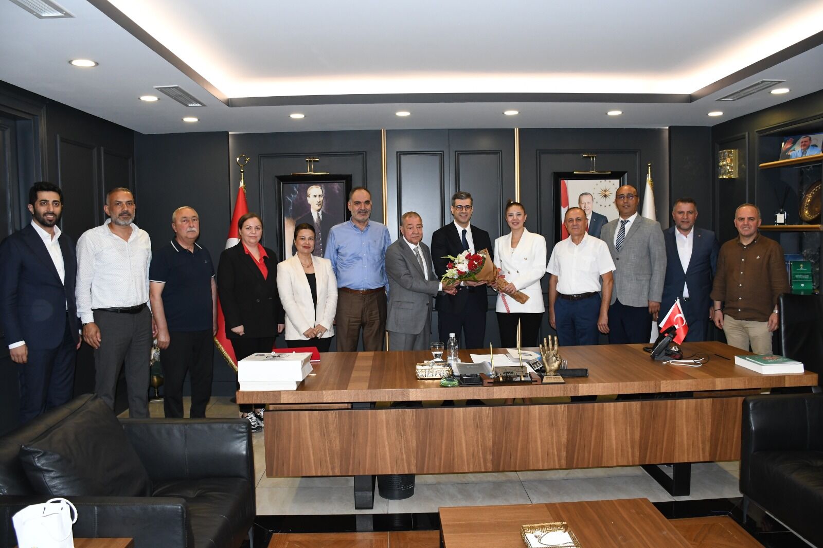 Türk İş Heyetinden Başkan Özkan’a Ziyaret (2)