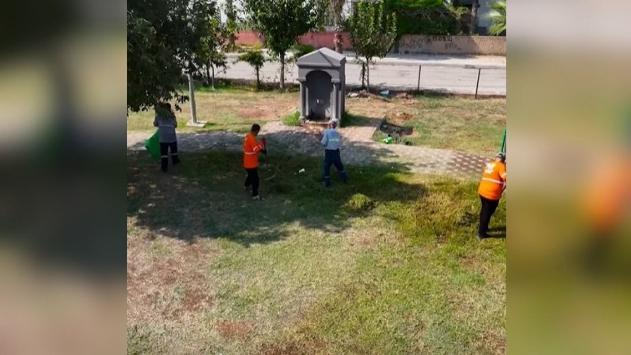 Yüreğir Belediyesi Parklarda Bakım Çalışmalarını Sürdürüyor (2)