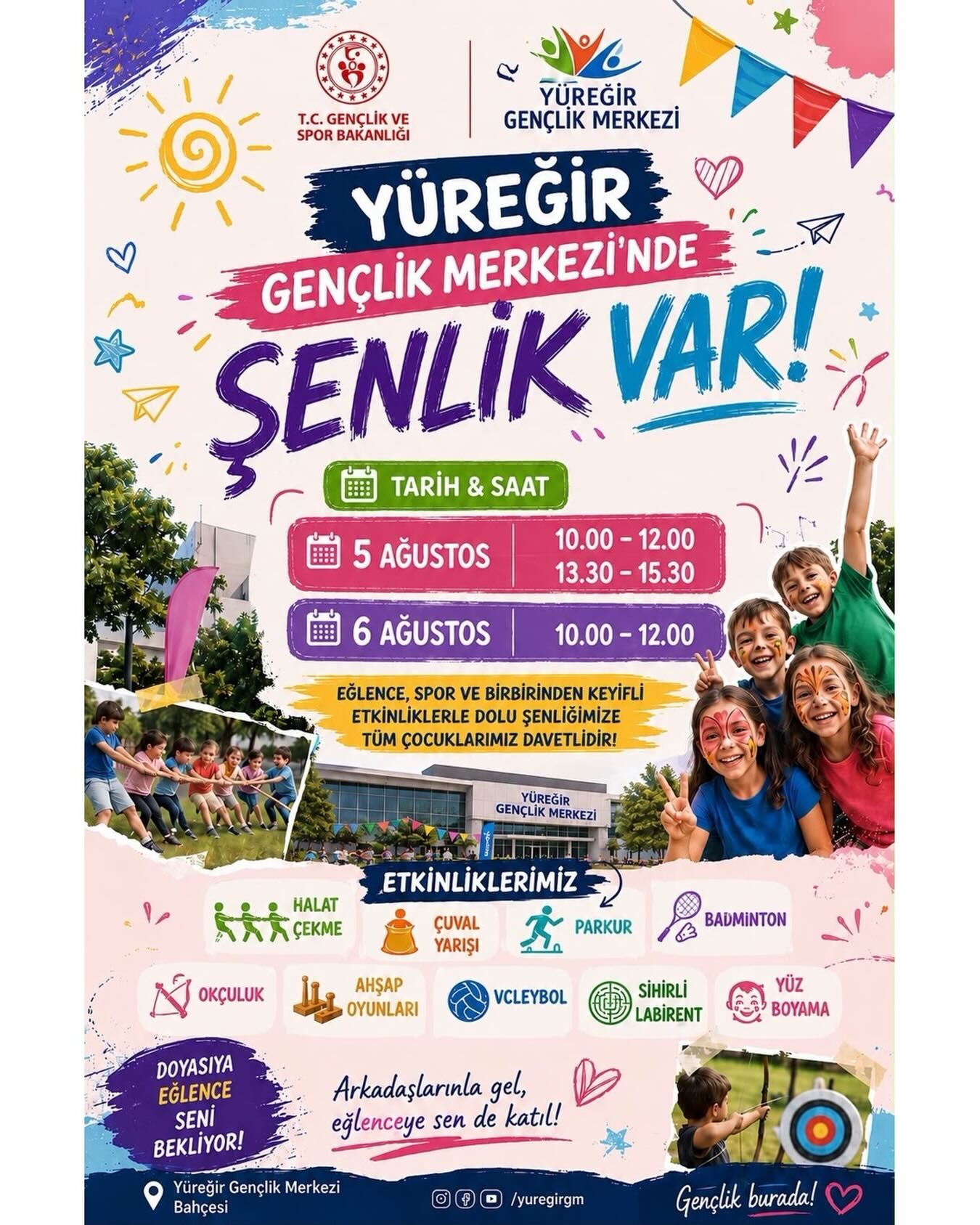 Yüreğir Gençlik Merkezi'nde Yaz Şenliği Heyecanı Başlıyor!-1