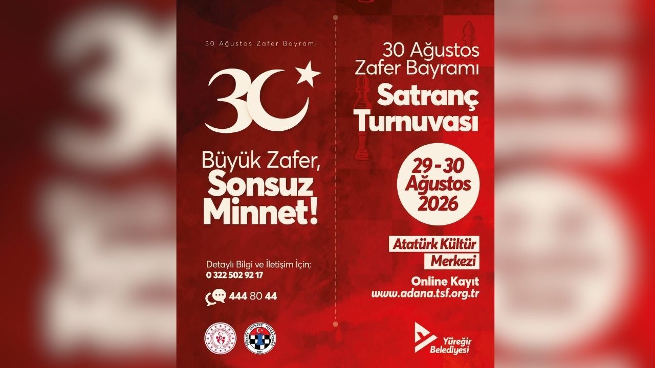 Yüreğir’de 30 Ağustos’a Özel Satranç Turnuvası