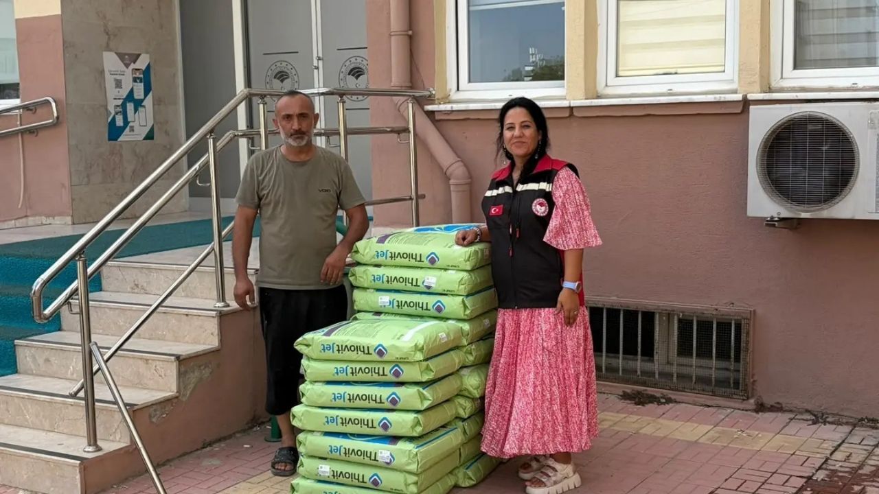 Üreticilere Zararlılarla Mücadelede Kükürt Desteği (2)