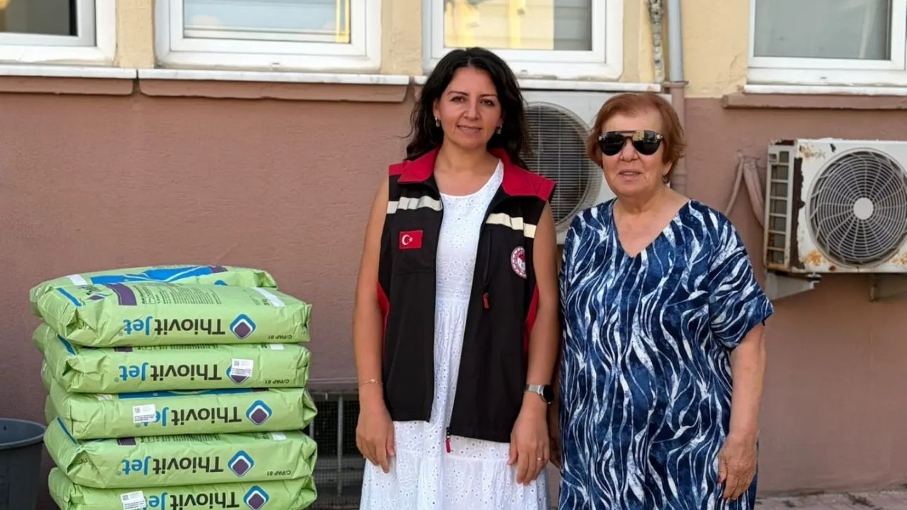 Üreticilere Zararlılarla Mücadelede Kükürt Desteği
