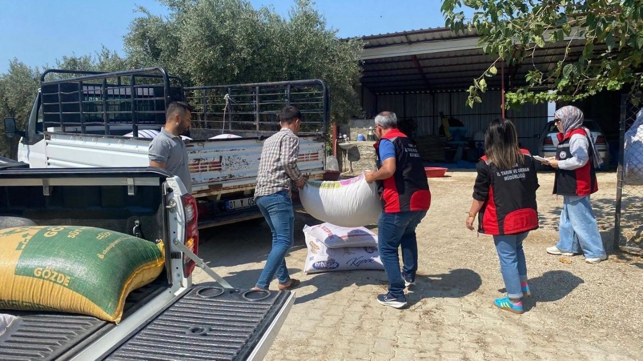 Yangından Etkilenen Üreticilere 24 Ton Yem Desteği