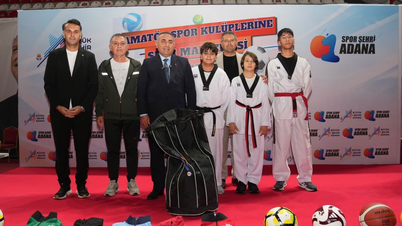 Adana Büyükşehir Belediyesi'nden Amatör Spor Kulüplerine Kapsamlı Malzeme Desteği
