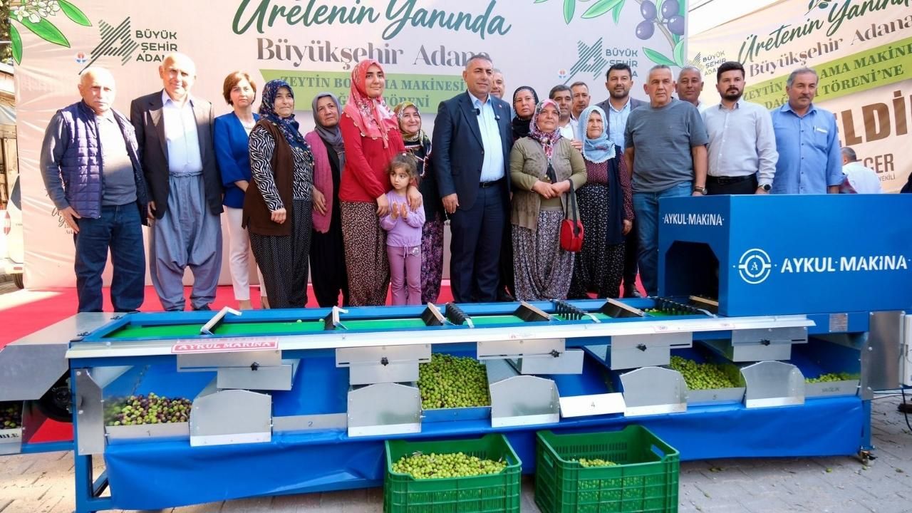 Adana Büyükşehir Belediyesinden Zeytin Üreticilerine Makine Desteği (1)