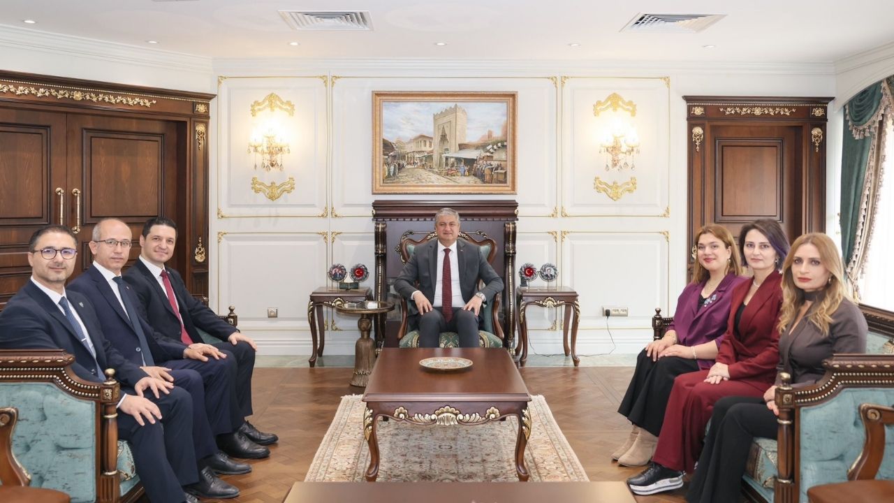 Adana Valisi Mustafa Yavuz'dan Baro Başkanı Volkan Böke'ye Kabul (1)
