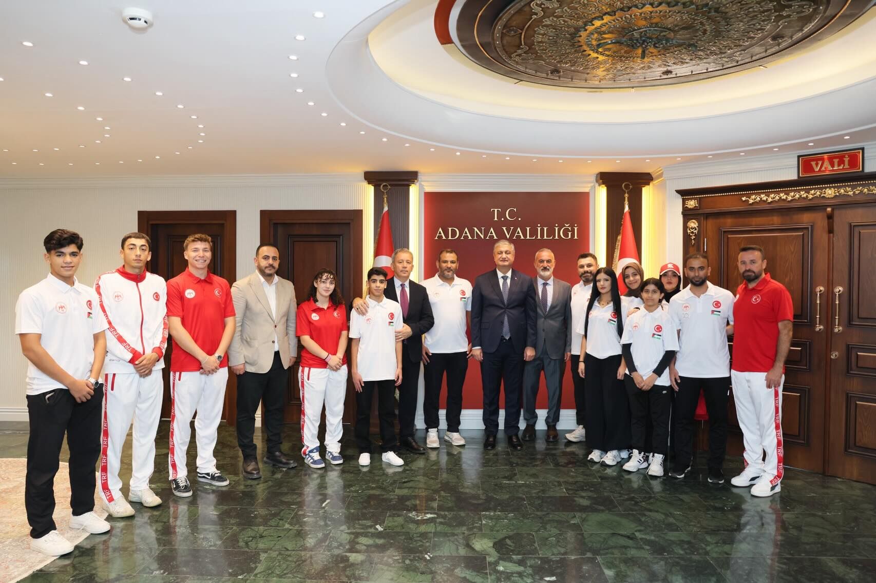 Adana Valisi Yavuz, Filistin ve Türk Beyzbol5 Milli Takımlarını kabul etti