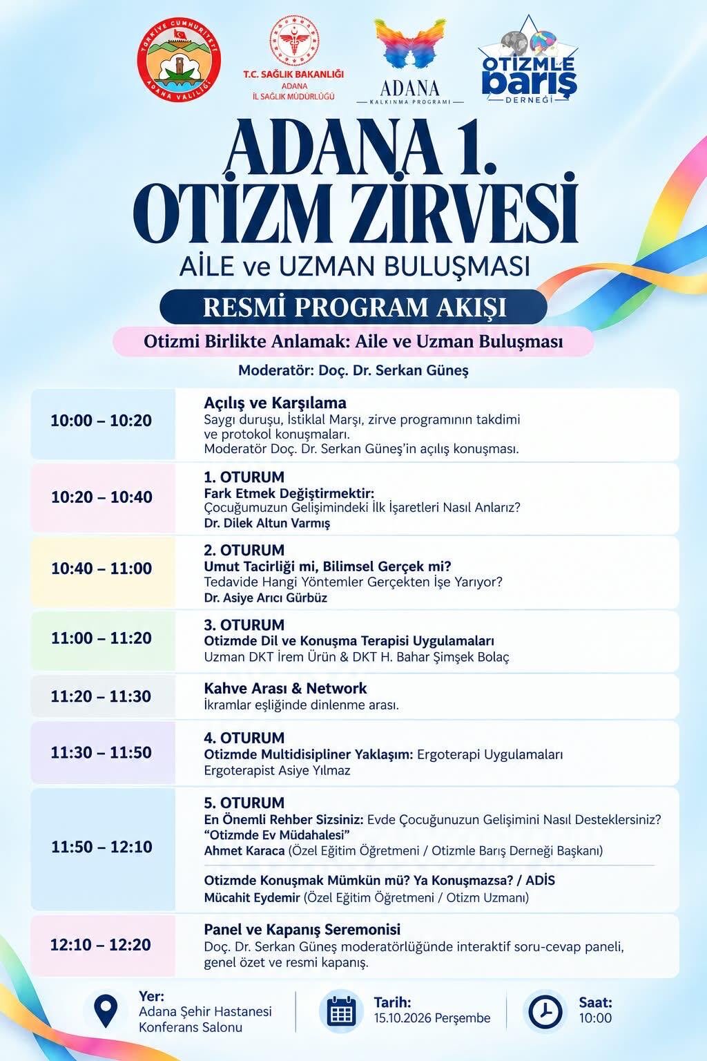 Adana'da Otizm Için Tarihi Buluşma 1. Otizm Zirvesi Yarın Kapılarını Açıyor (1)