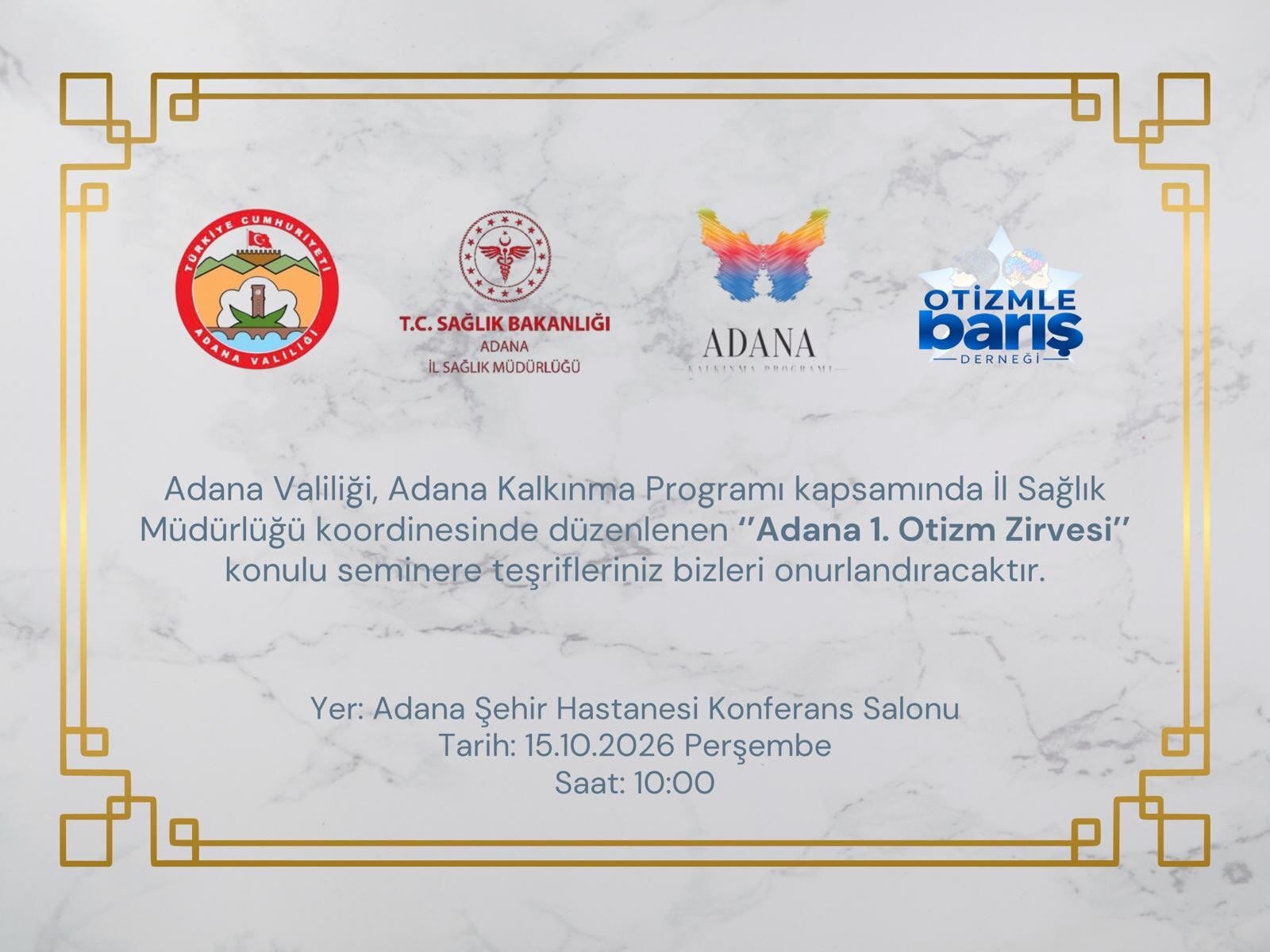 Adana'da Otizm Için Tarihi Buluşma 1. Otizm Zirvesi Yarın Kapılarını Açıyor (2)