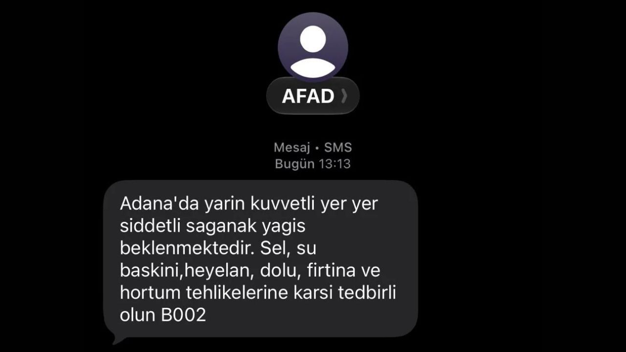 Afad’dan Adana Için Uyarı Sel Ve Su Baskınına Dikkat!