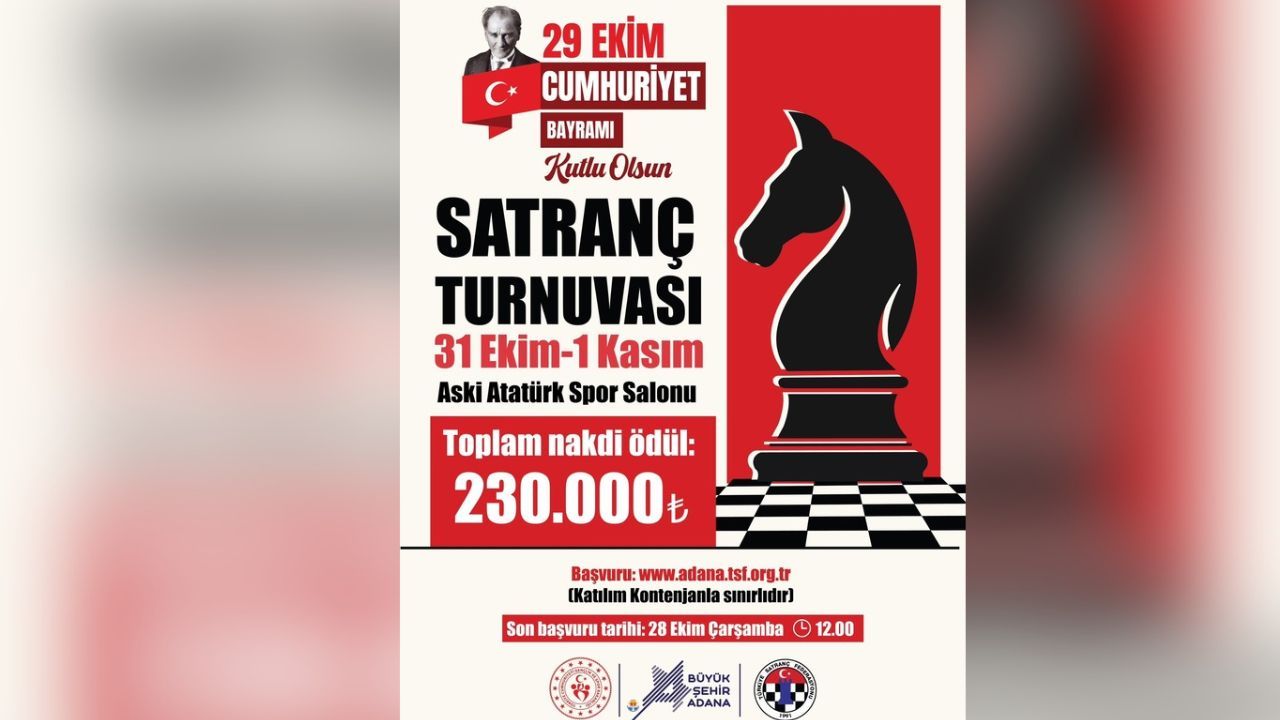 Cumhuriyet Bayramı Satranç Turnuvası Düzenlenecek