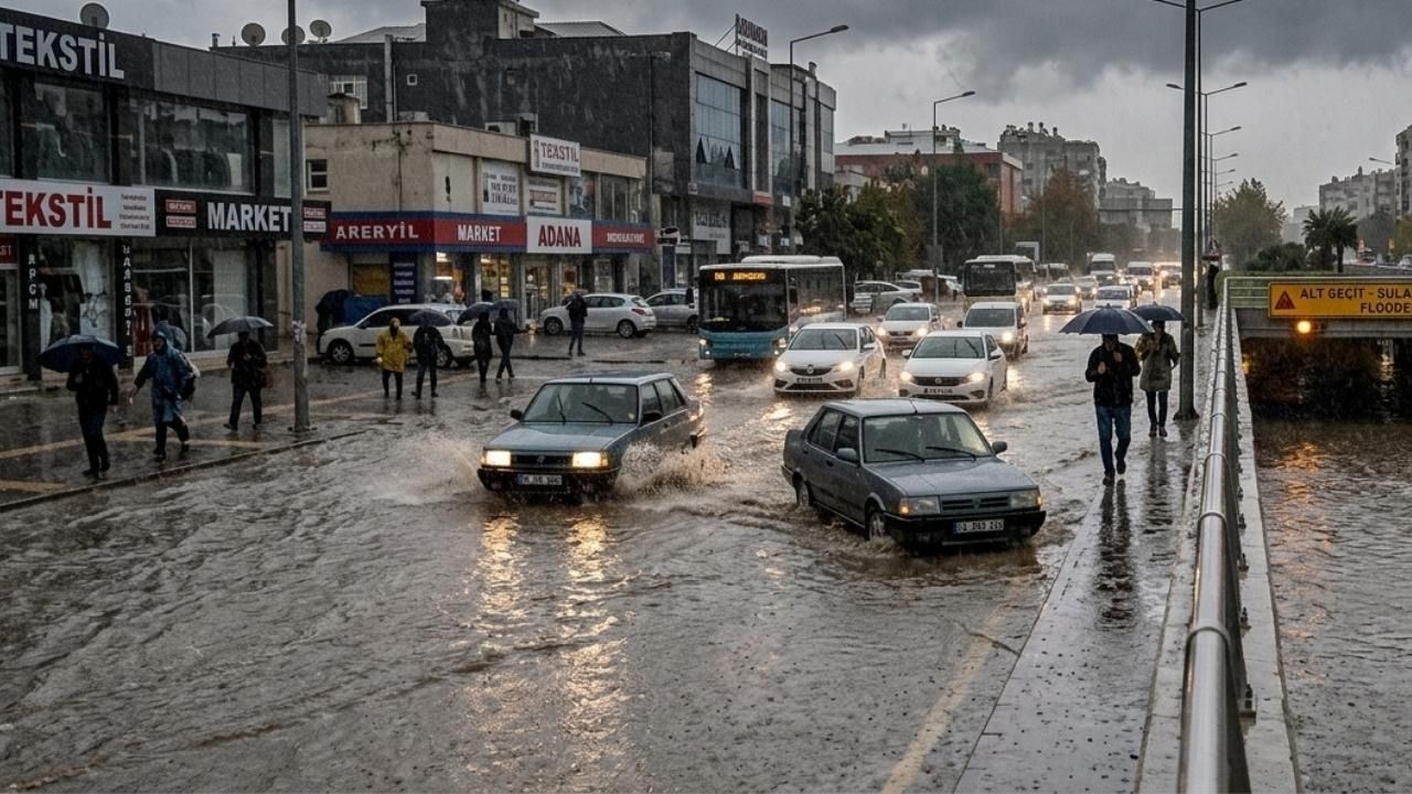 Sağanak Felaketi Eğitimi Vurdu! Adana'da Yarın Okullar Tatil Mi