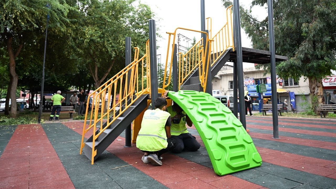 Seyhan’da Parklar Çocuklar Için Yenileniyor (1)