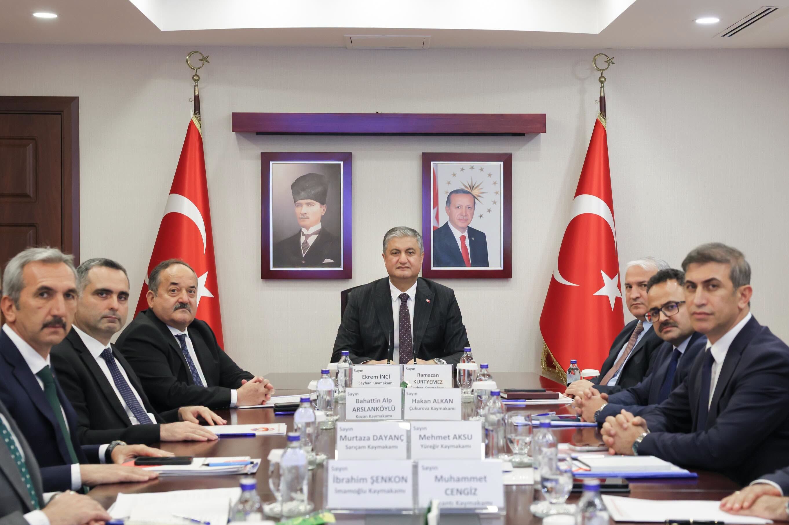 Vali Mustafa Yavuz Kaymakamları Topladı Adana Için 3 Başlık Masada (1)